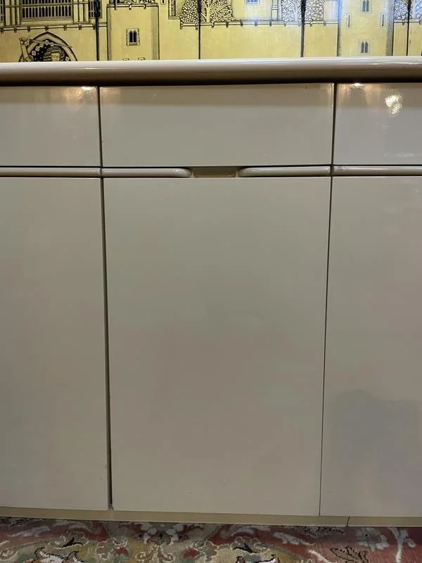 Enfilade - Buffet 1970 en laqué beige