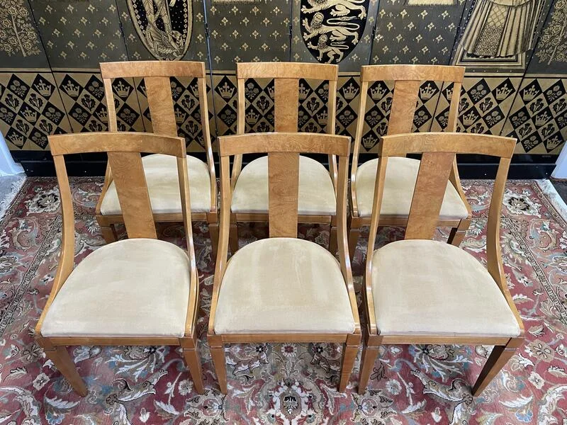 Set of 6 Empire style gondola chairs