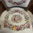 Paire de fauteuils Louis XV en tapisserie