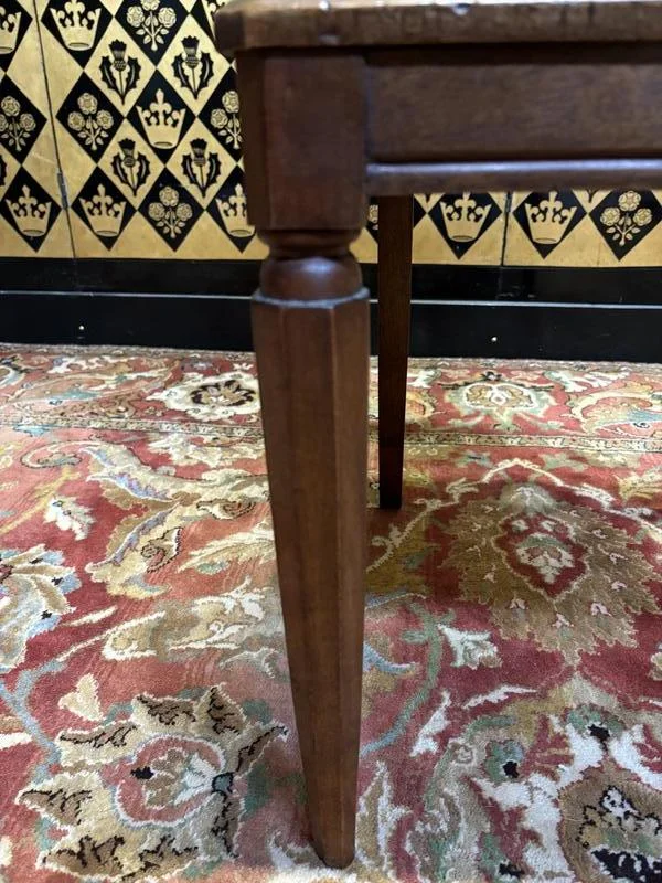 7 art deco walnut chairs