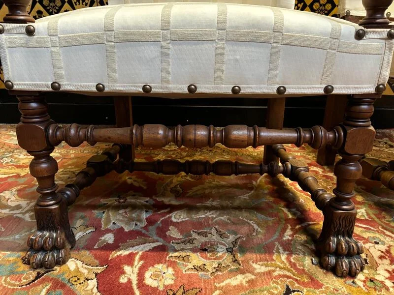 Paire de fauteuils de style Haute Époque - Renaissance - Louis XIII