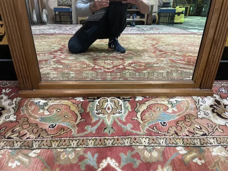 Art Deco period walnut mirror
