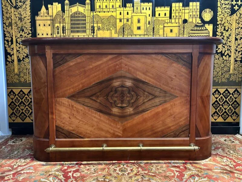 Walnut bar counter