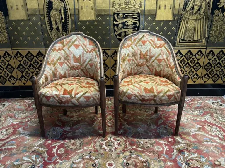 Paire de fauteuil - bergères gondoles époque Art Déco