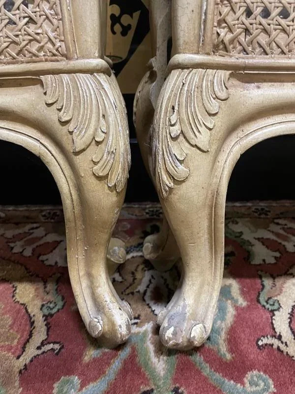 Pair of Louis XV cane beds