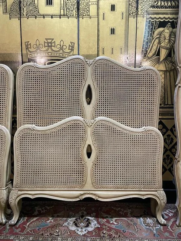 Pair of Louis XV cane beds