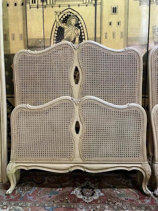 Pair of Louis XV cane beds