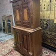 Buffet deux corps allemand en bois sculpté