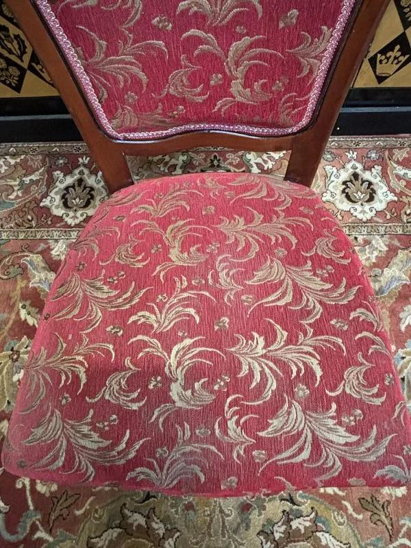 2x8 chaises bois et tissu