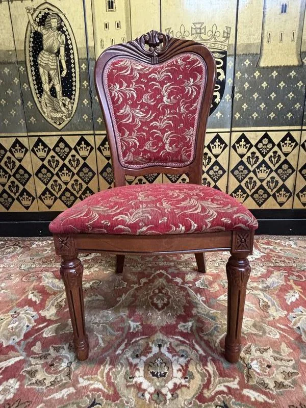2x8 chaises bois et tissu