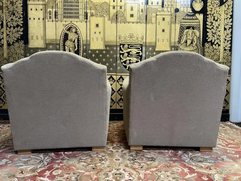 Paire de fauteuils club Art Déco