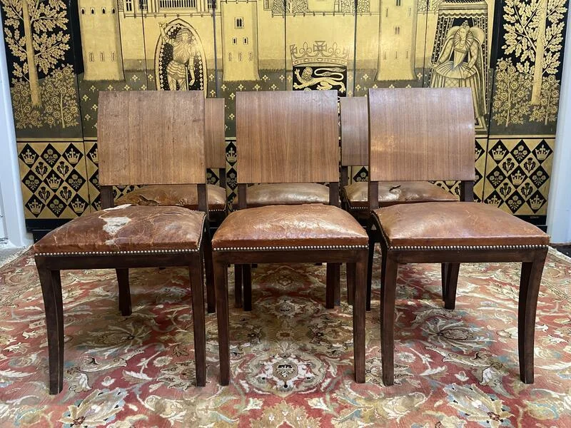 Suite de 6 chaises Art Déco