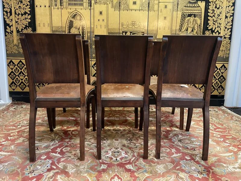 Suite de 6 chaises Art Déco