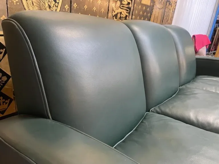 Art Deco style leather sofa