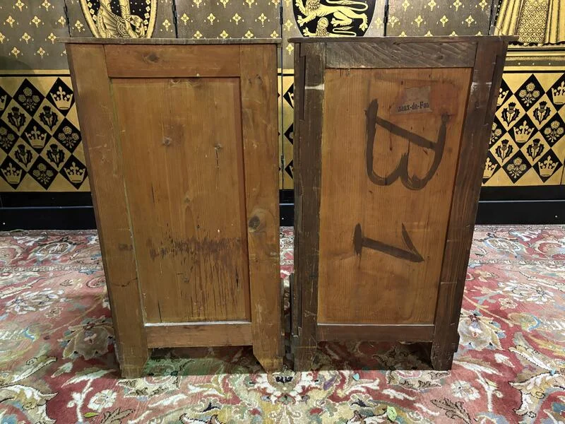 Fake pair of Louis Philippe bedside tables