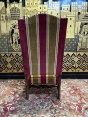 Paire de fauteuils , paire de chaises et poufs Louis XIII