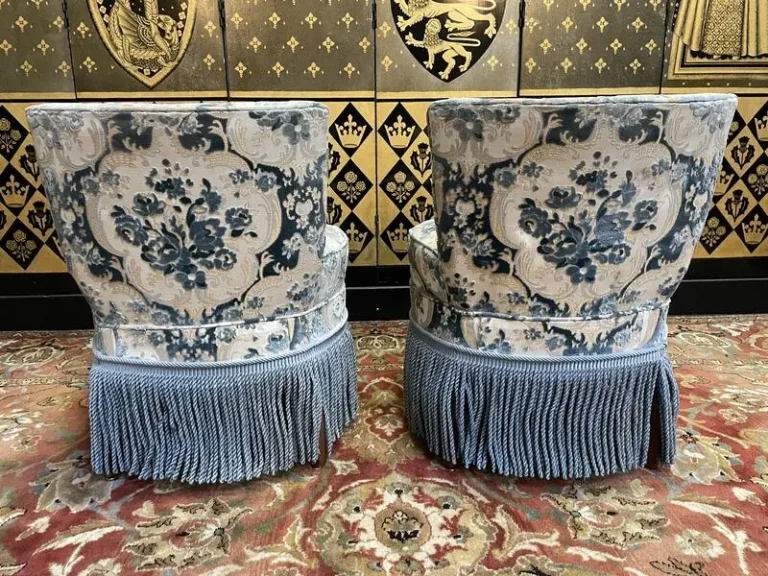 Pair of Napoleon III style armchairs