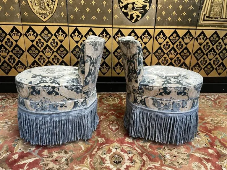 Pair of Napoleon III style armchairs