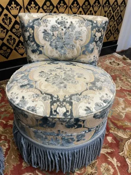 Pair of Napoleon III style armchairs