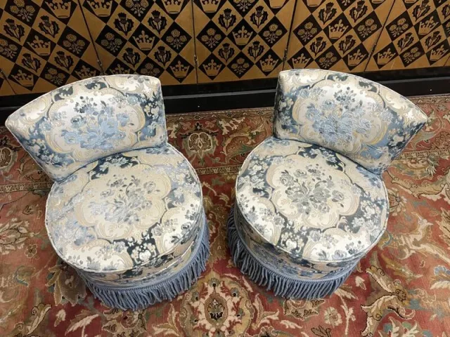 Pair of Napoleon III style armchairs