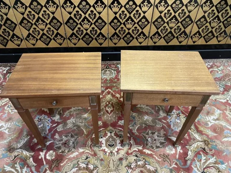 Pair of Louis XVI style bedside tables - Directoire