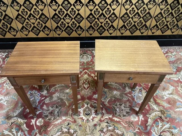 Pair of Louis XVI style bedside tables - Directoire