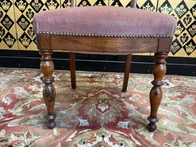Set of 4 Napoleon III chairs with Jacob mahogany legs