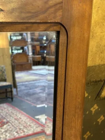 Miroir art deco en noyer