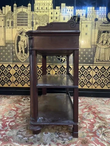 Console - Mahogany serving table from the Napoleon III period