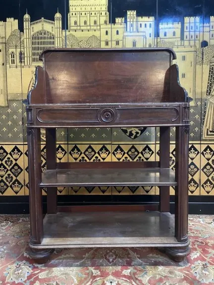Console - Desserte en acajou époque Napoléon III
