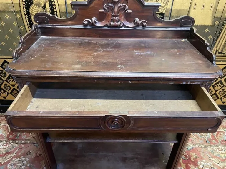 Console - Desserte en acajou époque Napoléon III