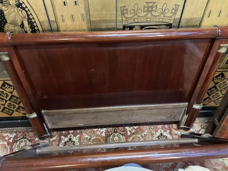 Empire period mahogany bed