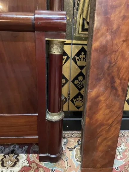 Empire period mahogany bed