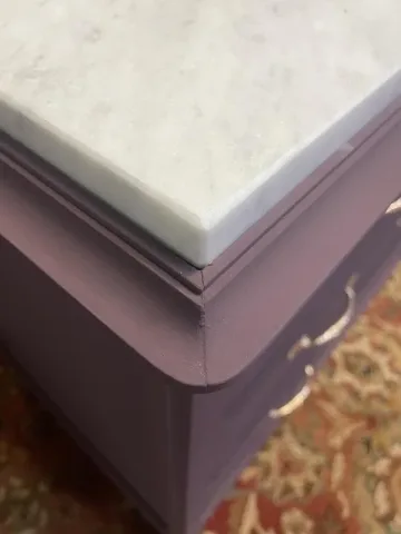 Painted Art Nouveau chest of drawers