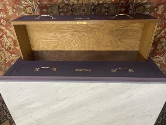 Painted Art Nouveau chest of drawers