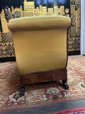 Sofa - Restoration period bench in mahogany
