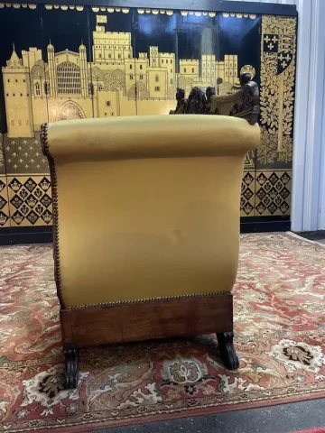 Sofa - Restoration period bench in mahogany