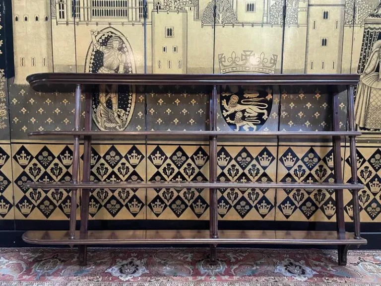 Mahogany bar shelf