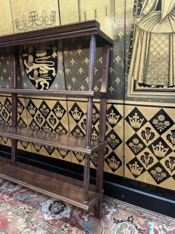 Étagère de bar en acajou