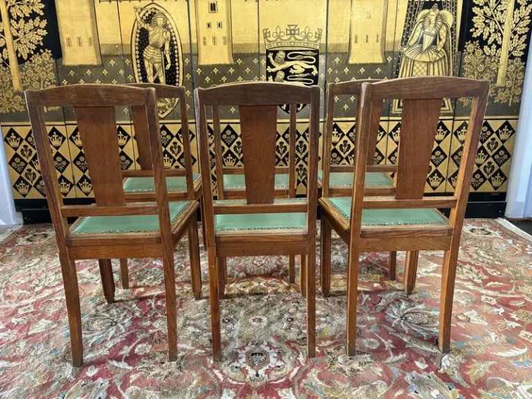6 art deco chairs
