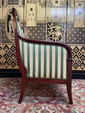 Fauteuil - Bergère en acajou de Empire