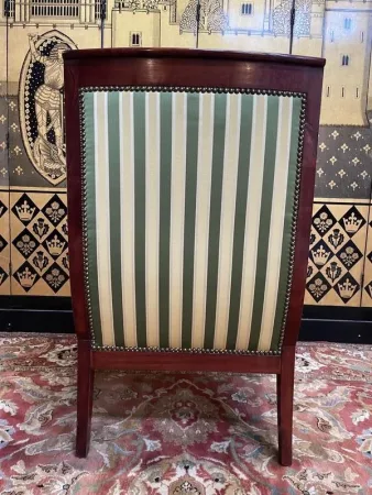 Empire Mahogany Armchair - Bergère