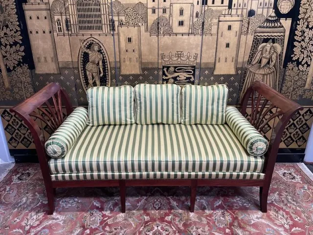 Banquette - Canapé Empire en acajou
