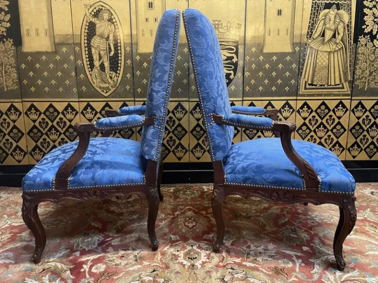 Paire de fauteuils cabriolets Louis XV - Régence