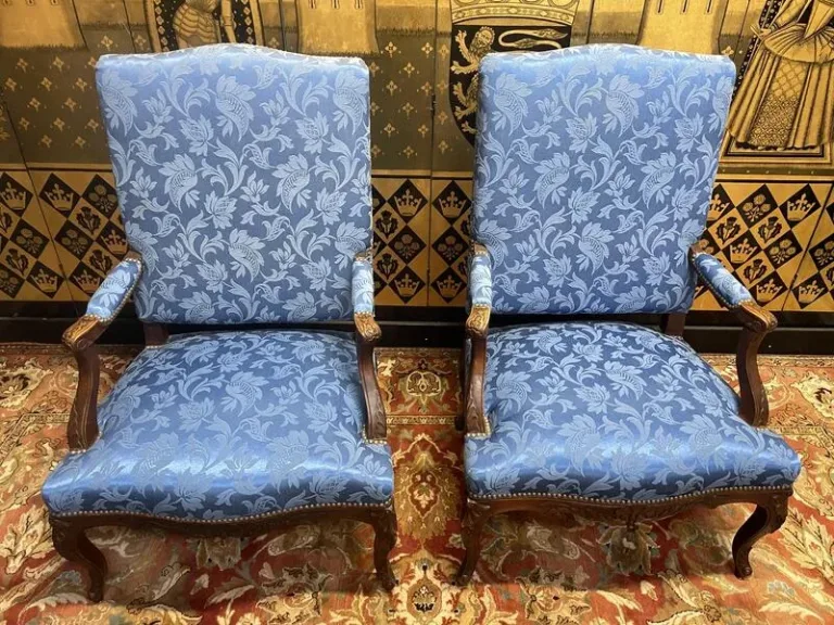 Paire de fauteuils cabriolets Louis XV - Régence