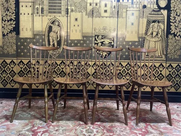Set of 4 Baumann "Menuet" bistro chairs