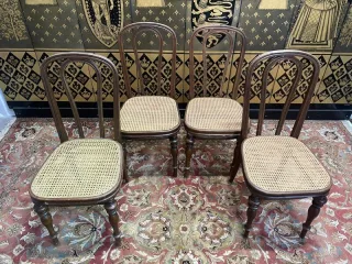 Set of 4 caned chairs by Jacob & Josef Kohn