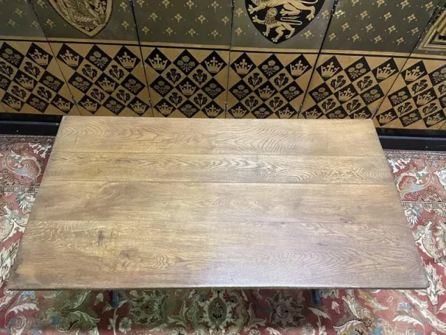 Table de bistrot fonte et chêne