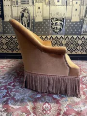 Sofa - Napoleon III toad bench in GOLD velvet