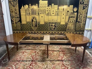 Louis XVI style oval dining table. "André Jules"